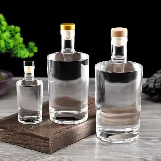 100 ml glazen whisky-gin-wodka-tequila-flessen met T-kurk