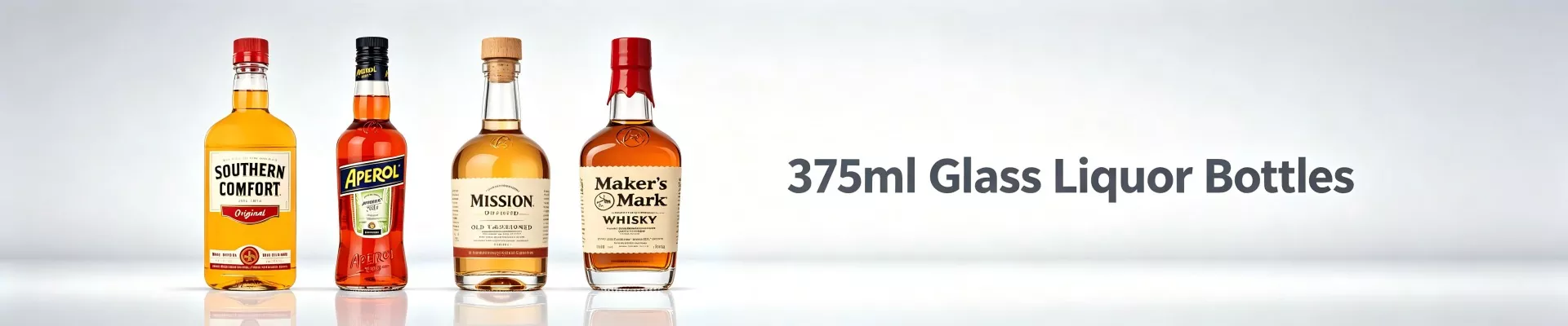 Glazen drankflessen van 375 ml